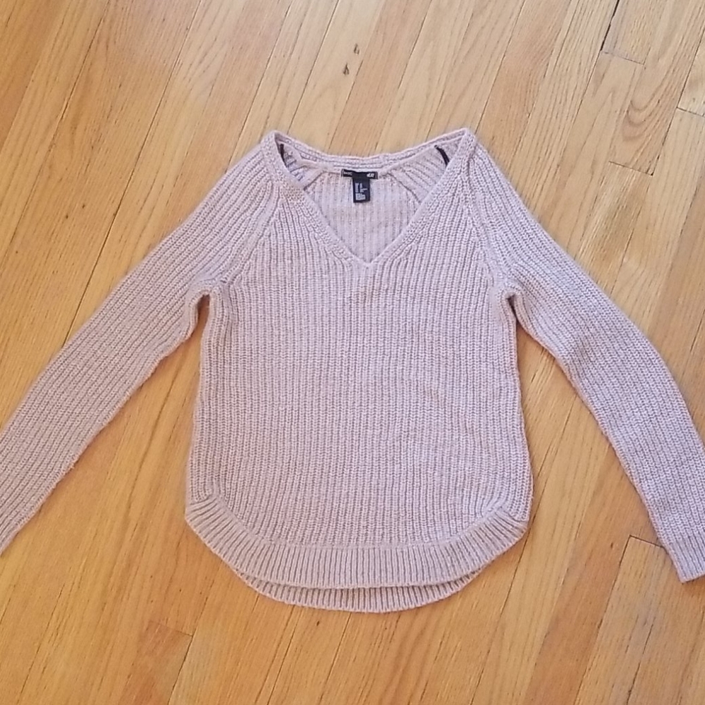 XS H&M Dusty Rose Knit Sweater